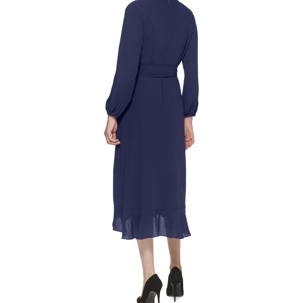 Petite Ruffled High-Low Dress - Picture 2 of 3